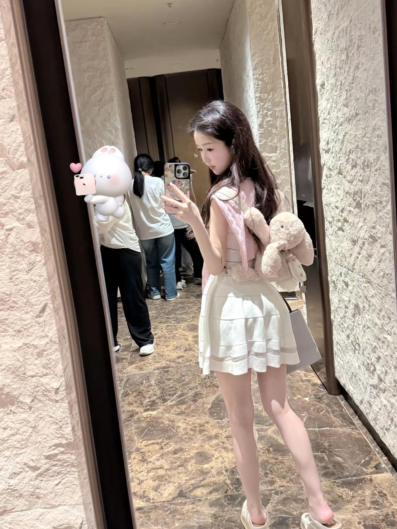 萌萌之元英裙。ootd 张元英  夏日穿搭  jellycat