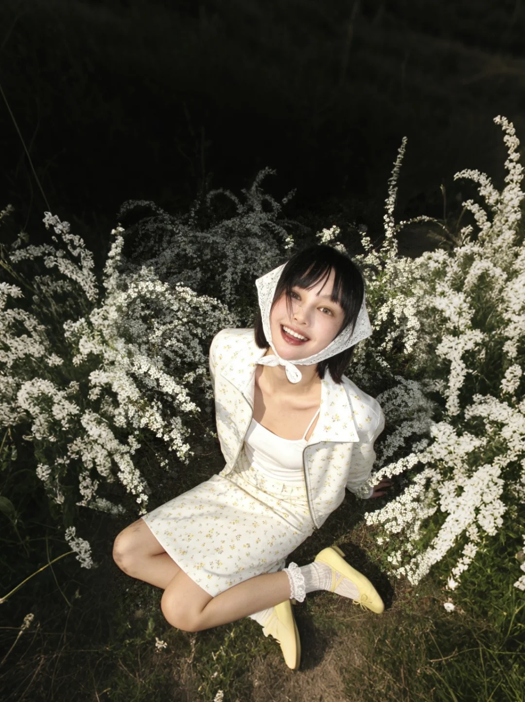 雪柳下出片 像呼吸一样简单📷