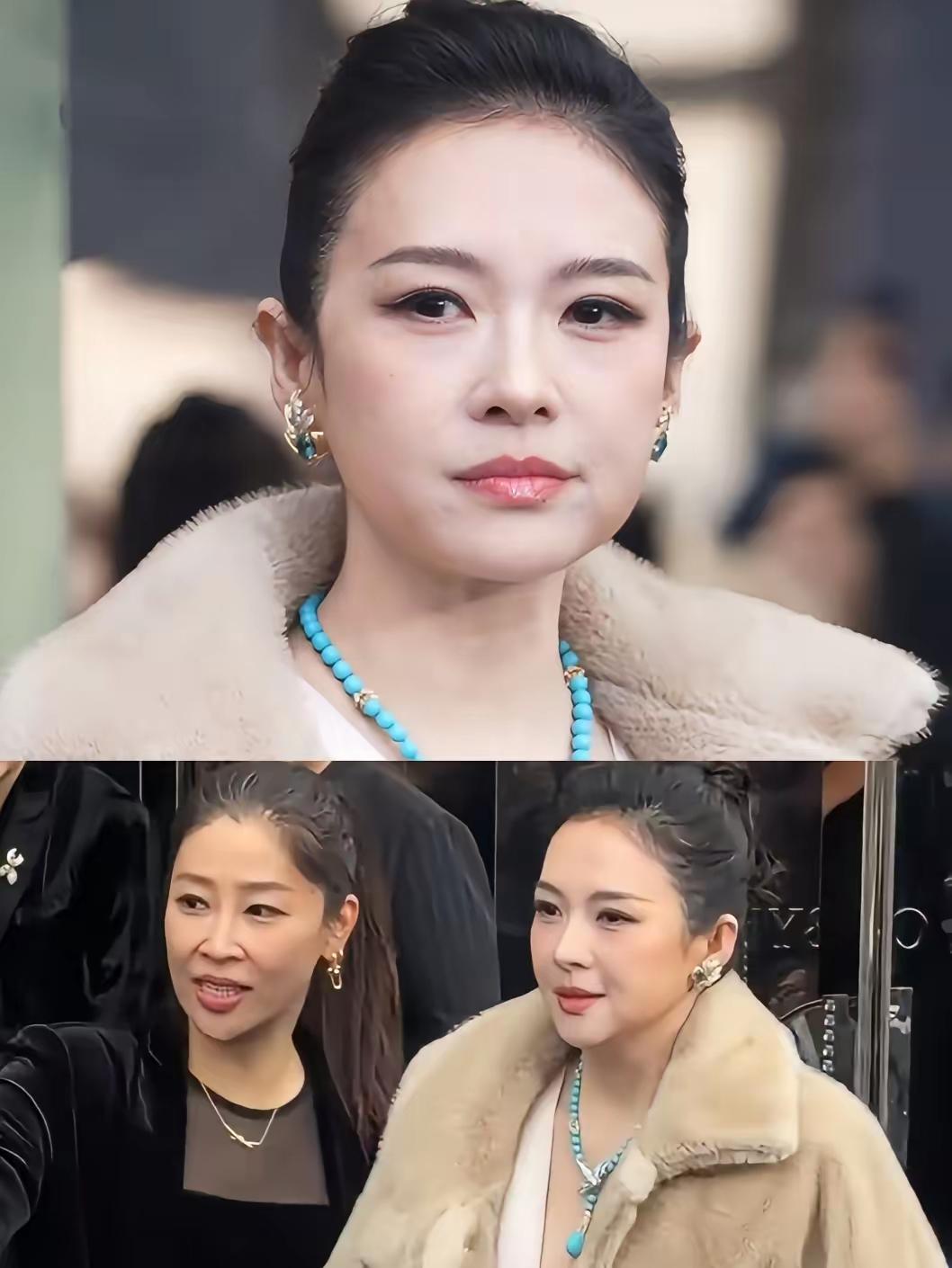 最近子怡好像变胖了，变胖的子怡水润饱满，子怡确实更美了。子怡最近露面，脸颊丰韵了