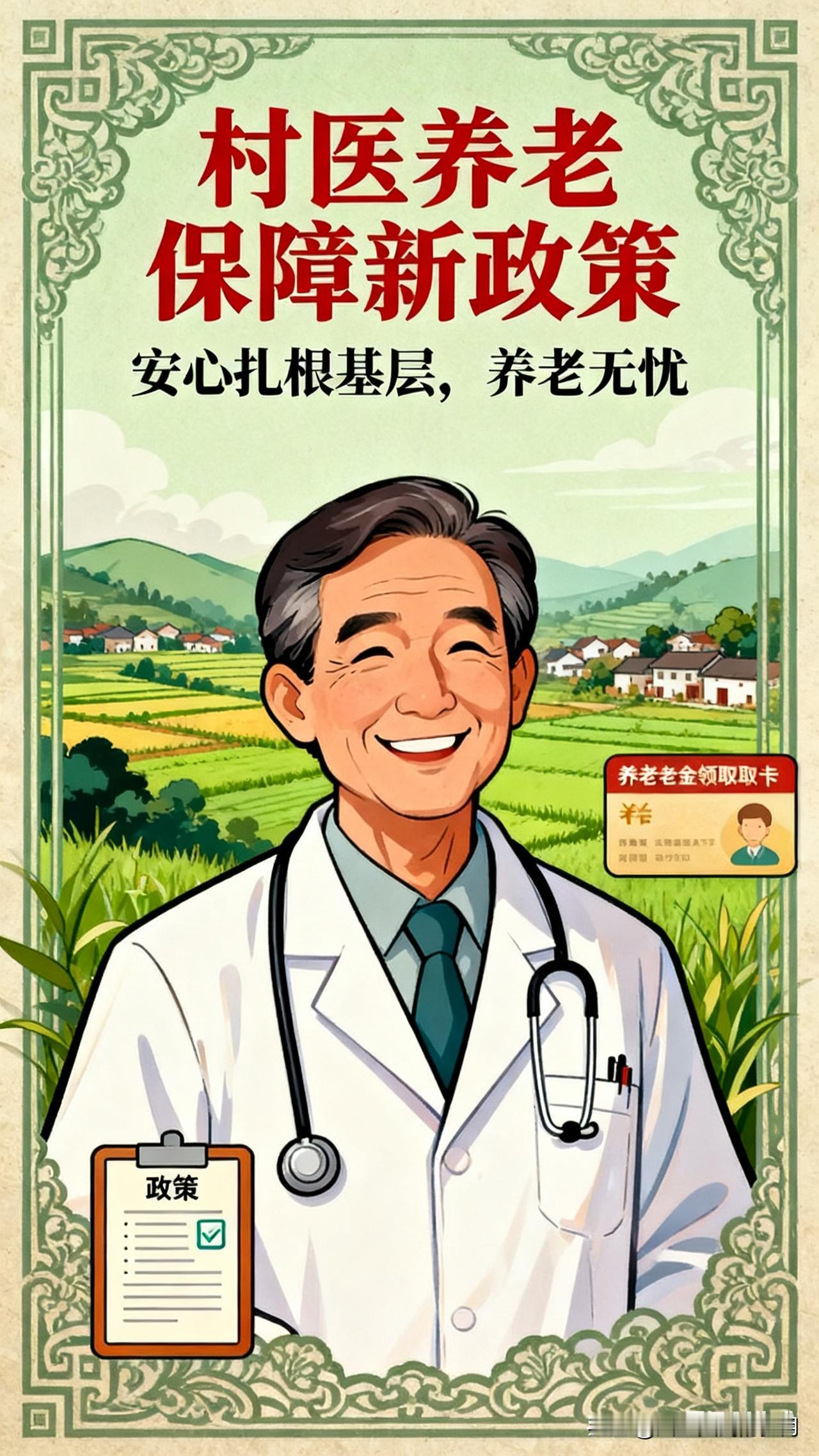 全国村医养老政策解读：筑牢基层健康守门人的