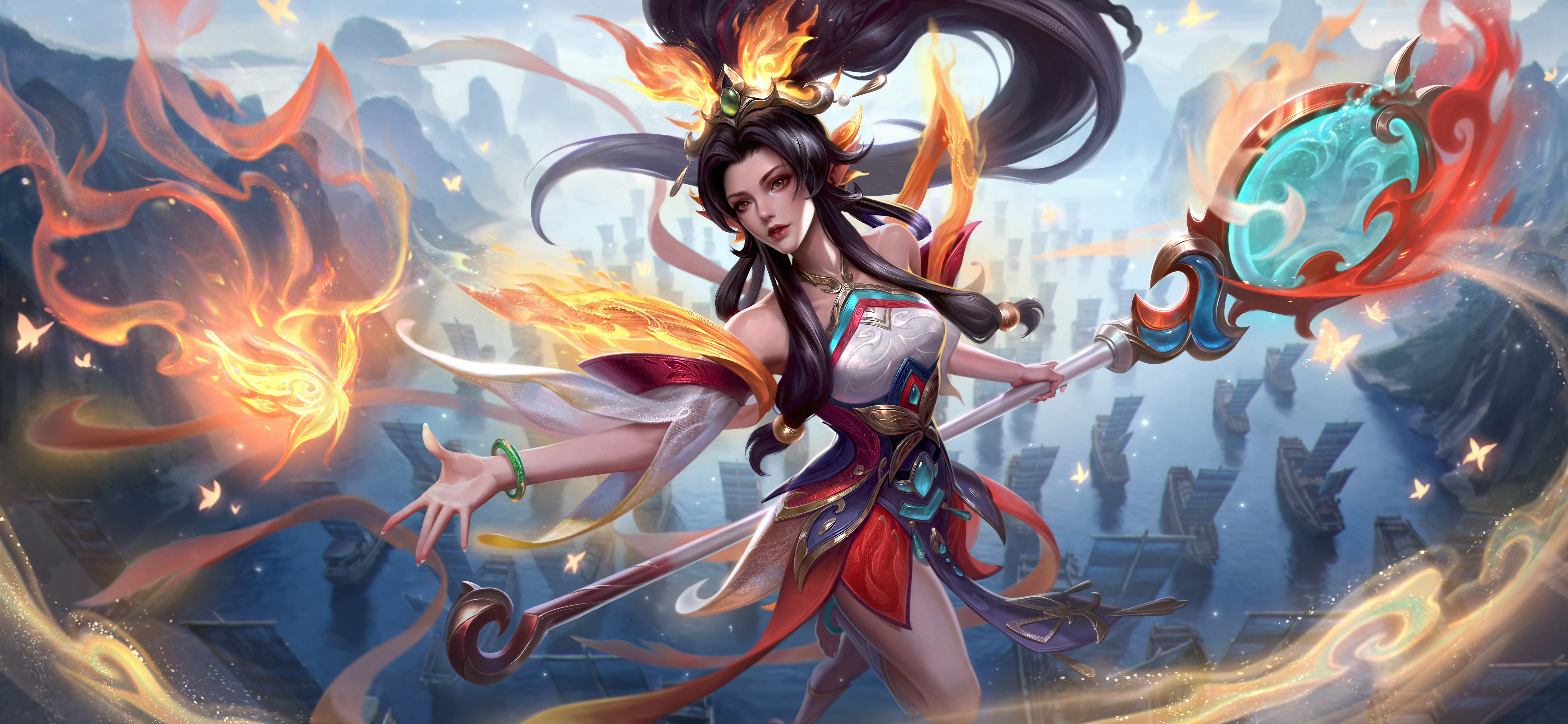 LOL手游国风 赤壁风华限定皮肤原画（高清完整版）英雄联盟手游 ​​​