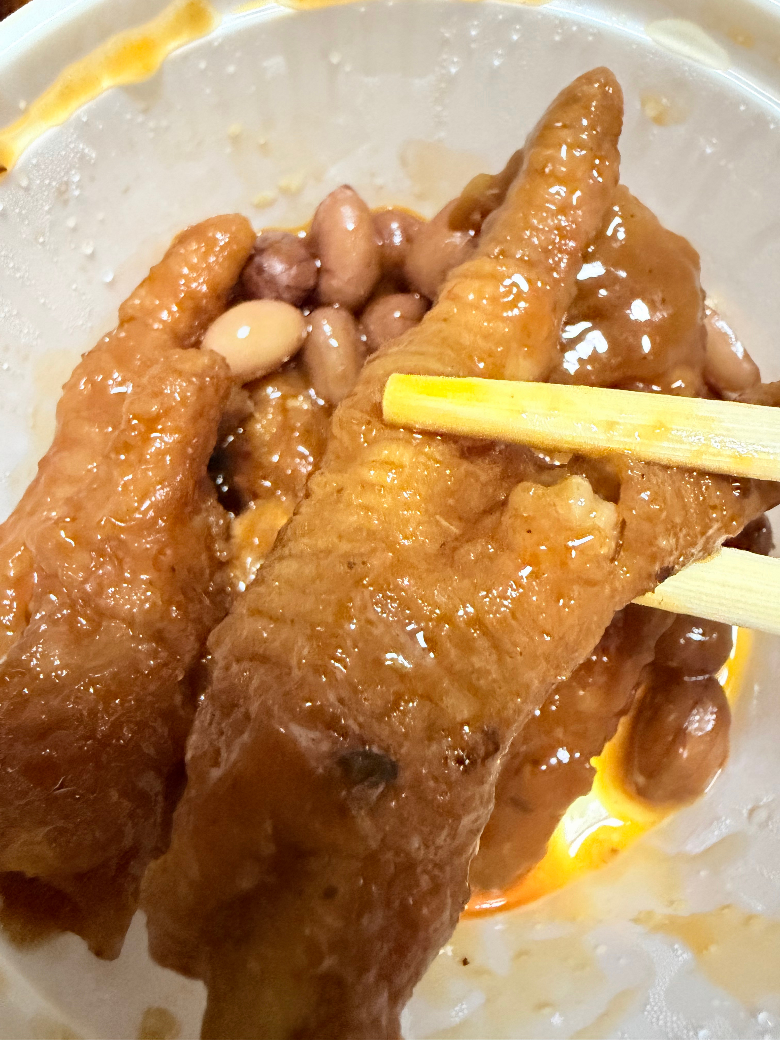 啊我都刷好牙了，又吃了鸡爪子