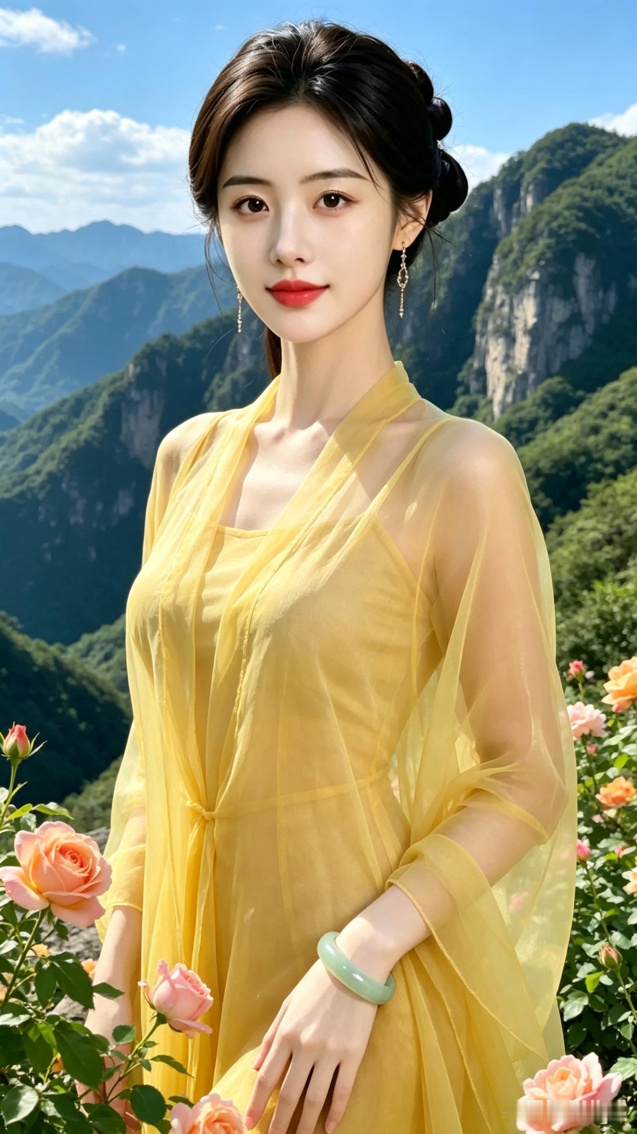 悬崖峰顶繁花盛放，层叠群山连绵不绝，藏着山河辽阔诗意
 
陡峭喀斯特崖壁直耸山间