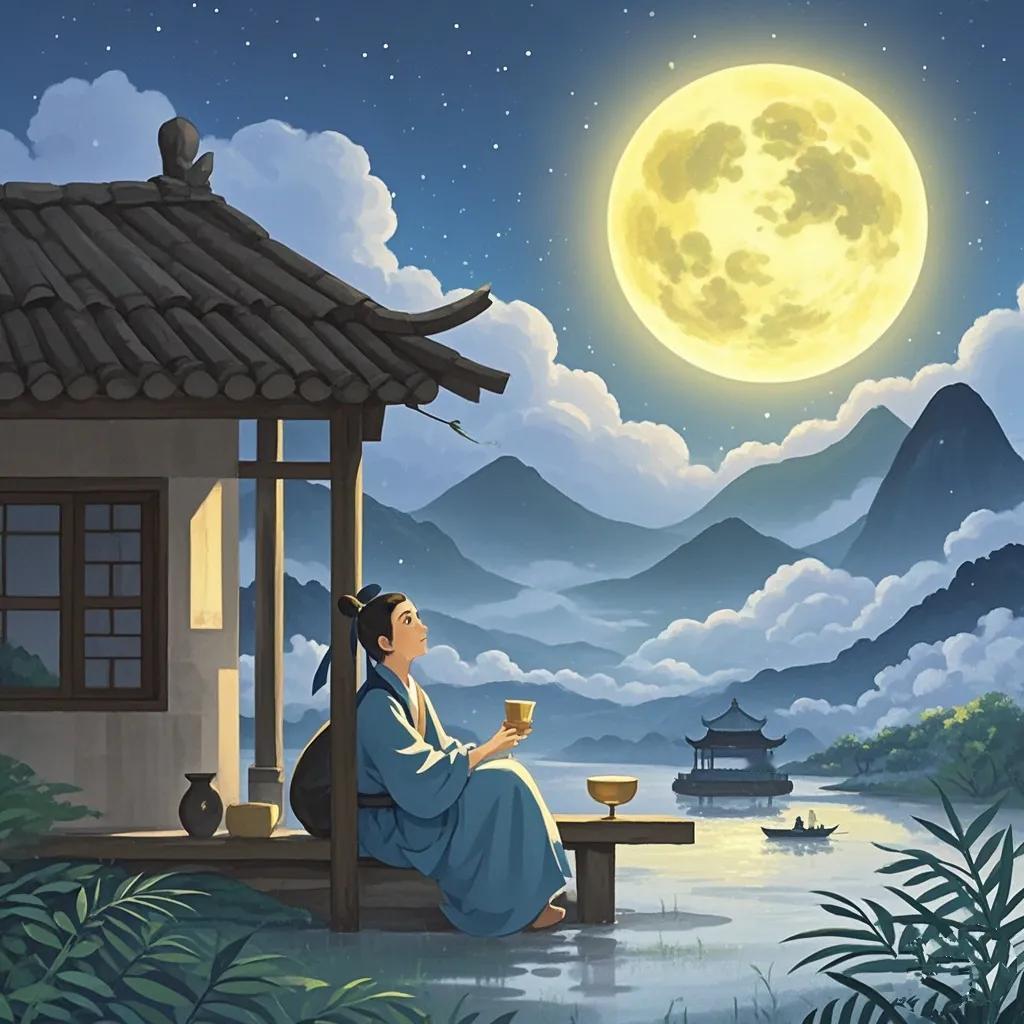 《中秋赋》

岁在甲辰，时维中秋。游子羁旅江南，心怀怅惘之愁。遥想往昔此日，阖家