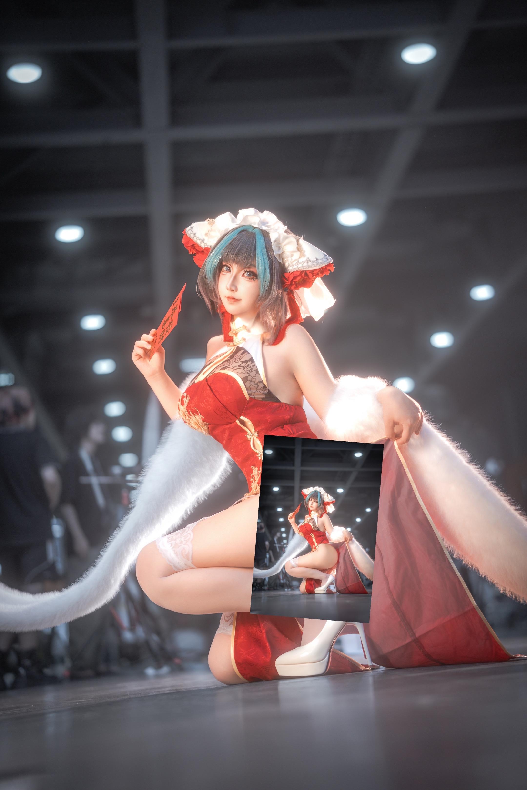 柴郡旗袍。打底是后期修掉的 出镜：竹子