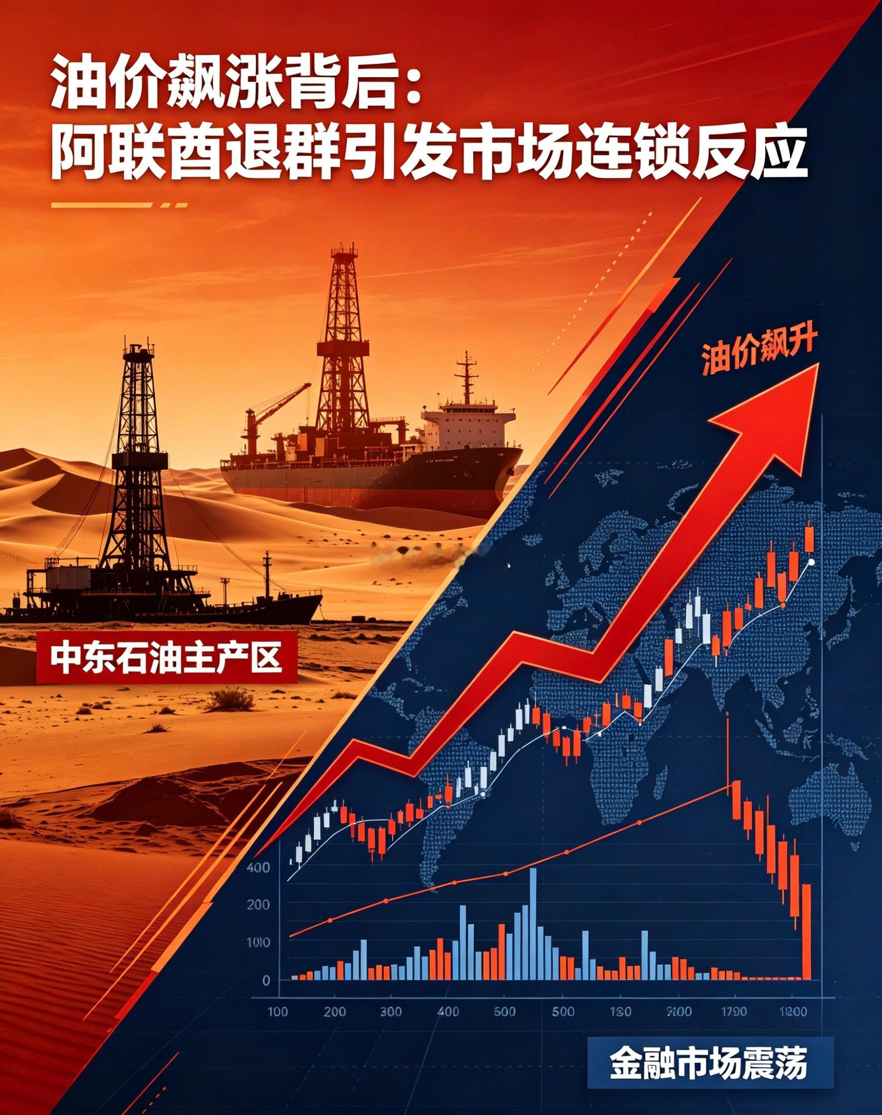 油价飙涨背后原因阿联酋退群震惊市场重磅突发！中东局势再掀巨浪，阿联酋官宣退群直接