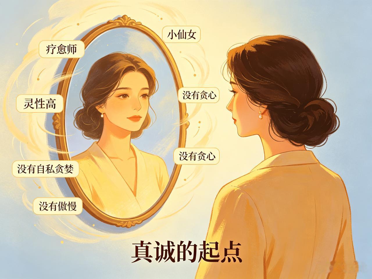 一个人如果能够不骗自己了，那就是她真诚的开始，你不再骗自己是一名导师了，你不再便