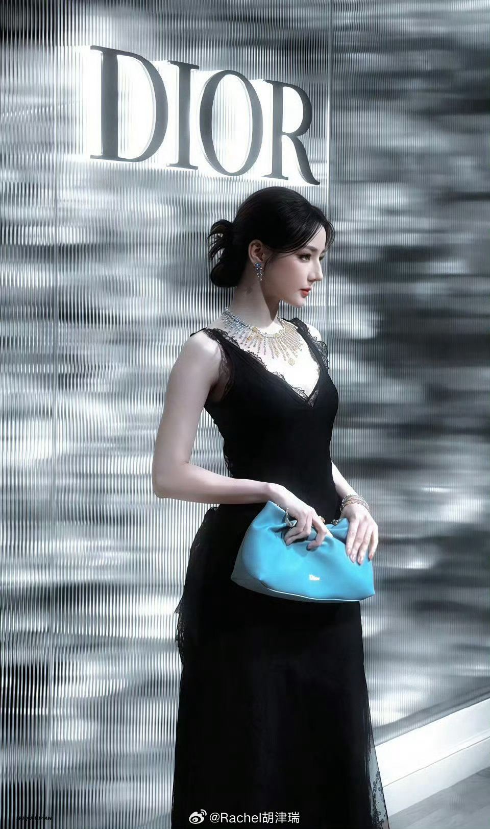DIOR活动能再次看到迪丽热巴平安 美艳真的太好了