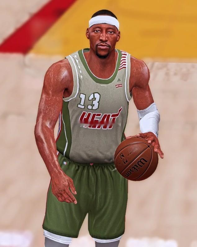 2K14 热火队球衣补丁HEAT_CAMO_JERSEYsharemods .c