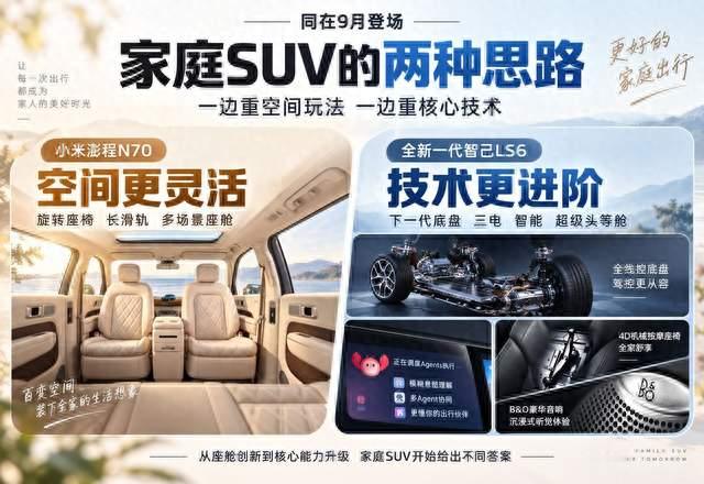 一文理清9月两款家庭SUV，全新一代智己LS6更重核心技术