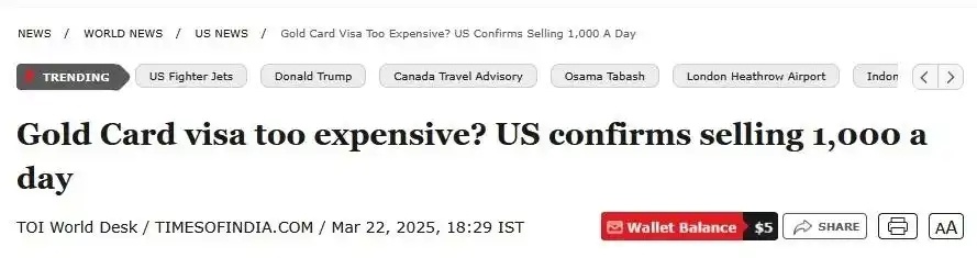 美国商务部长卢特尼克表示，仅在昨天一天，美国政府就售出了1000张总价值50亿美