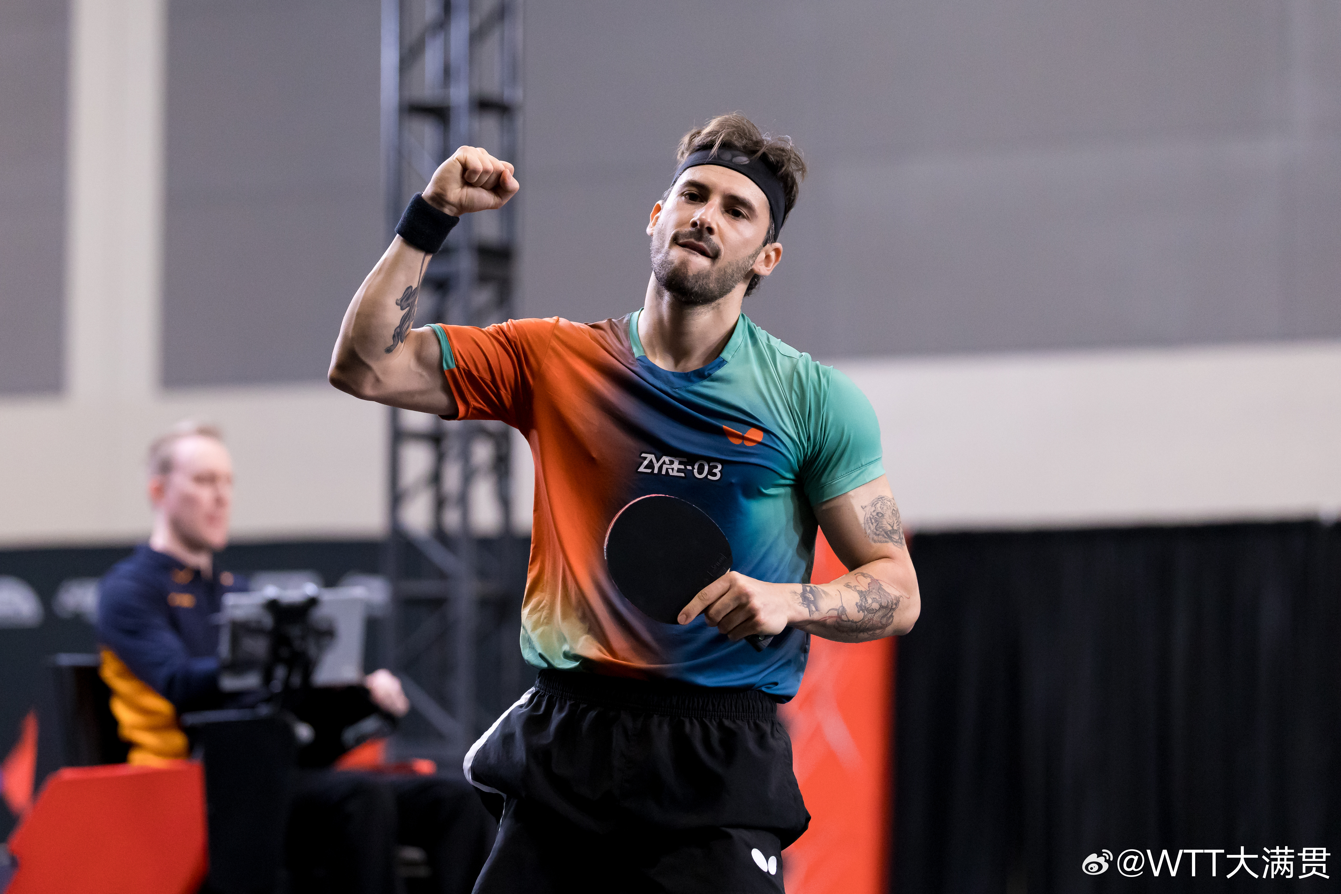 WTT美国大满贯2026 男单1/32决赛若奥·格拉尔多(POR)3-2尤利安·