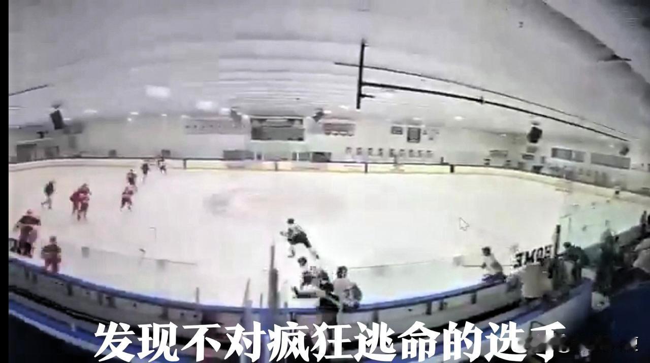 大洋彼岸kb故事继续：昨夜美国罗德岛州冰球比赛中，一名女装大佬掏出qiang对着