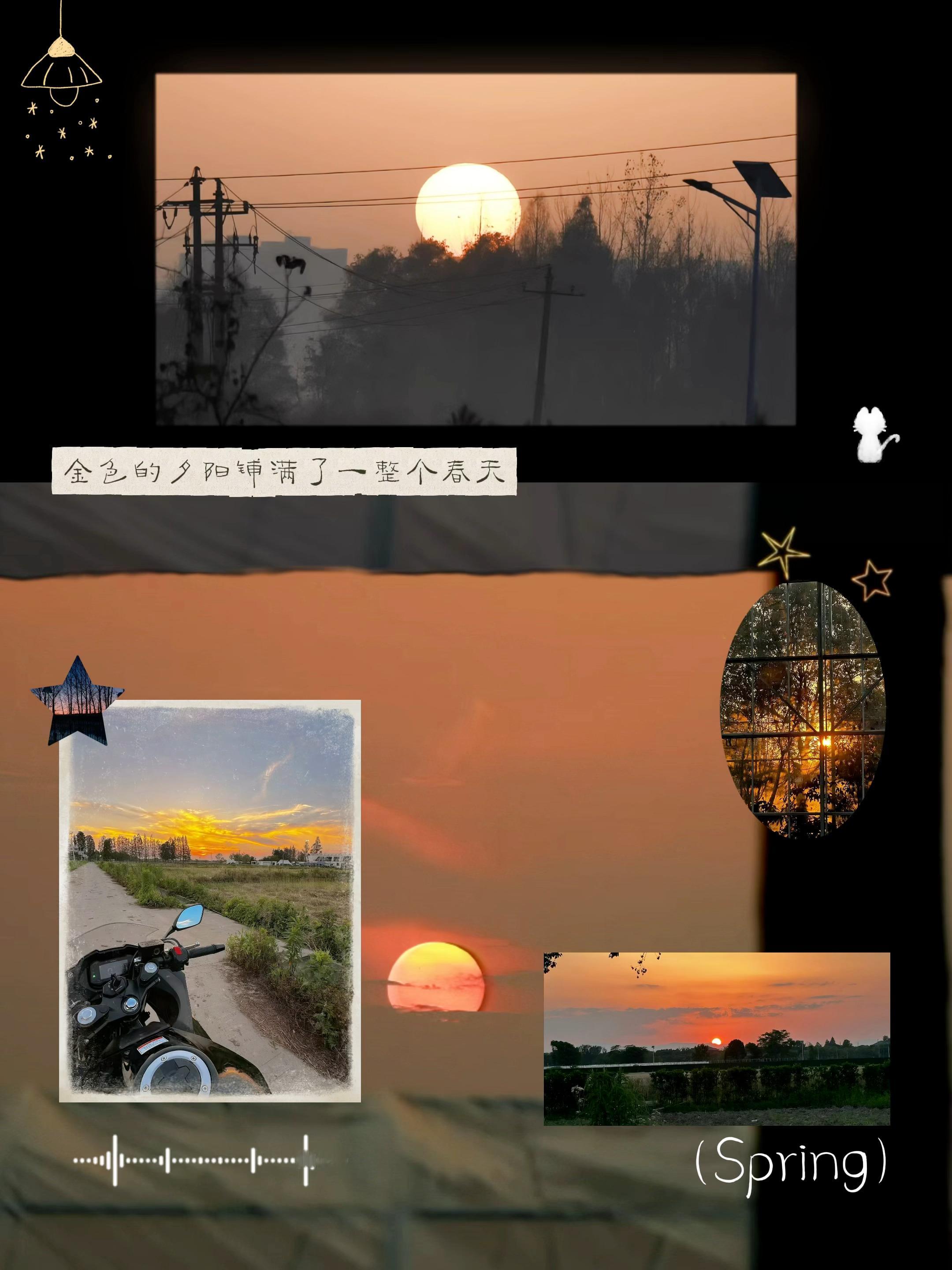 陈少熙 csx青年演员陈少熙 “金色的夕阳铺满了一整个春天”拿陈少熙拍的风景照做