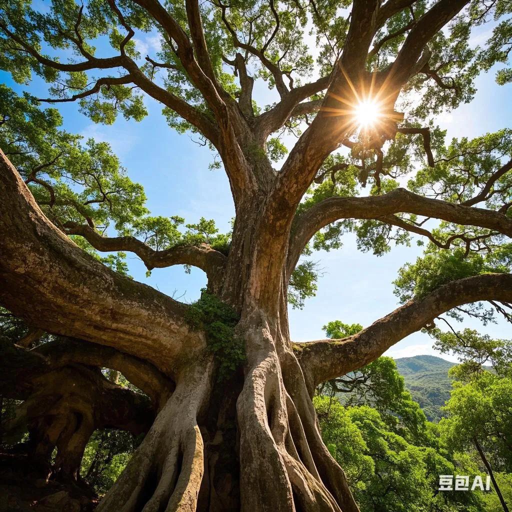 一个有五千年历史文明古国。就像世界上一颗最古老的大树，只要气候合适，从根部长一个