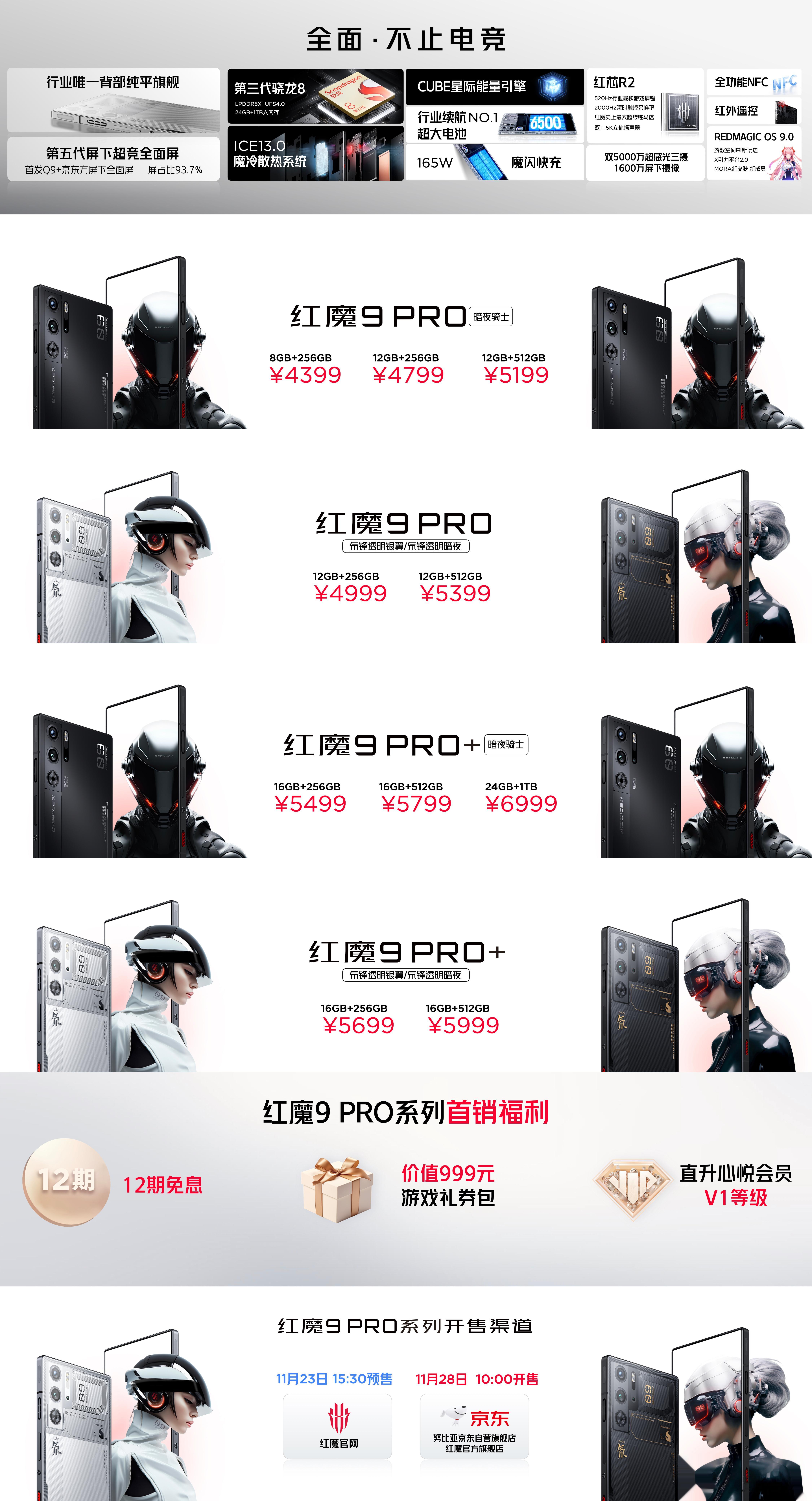 #红魔9pro# ，4399起。帅不帅？买不买？ ​​​