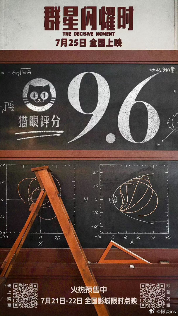 《群星闪耀时》猫眼开分9.6，淘票票开分9.7 ，口碑之作！ 