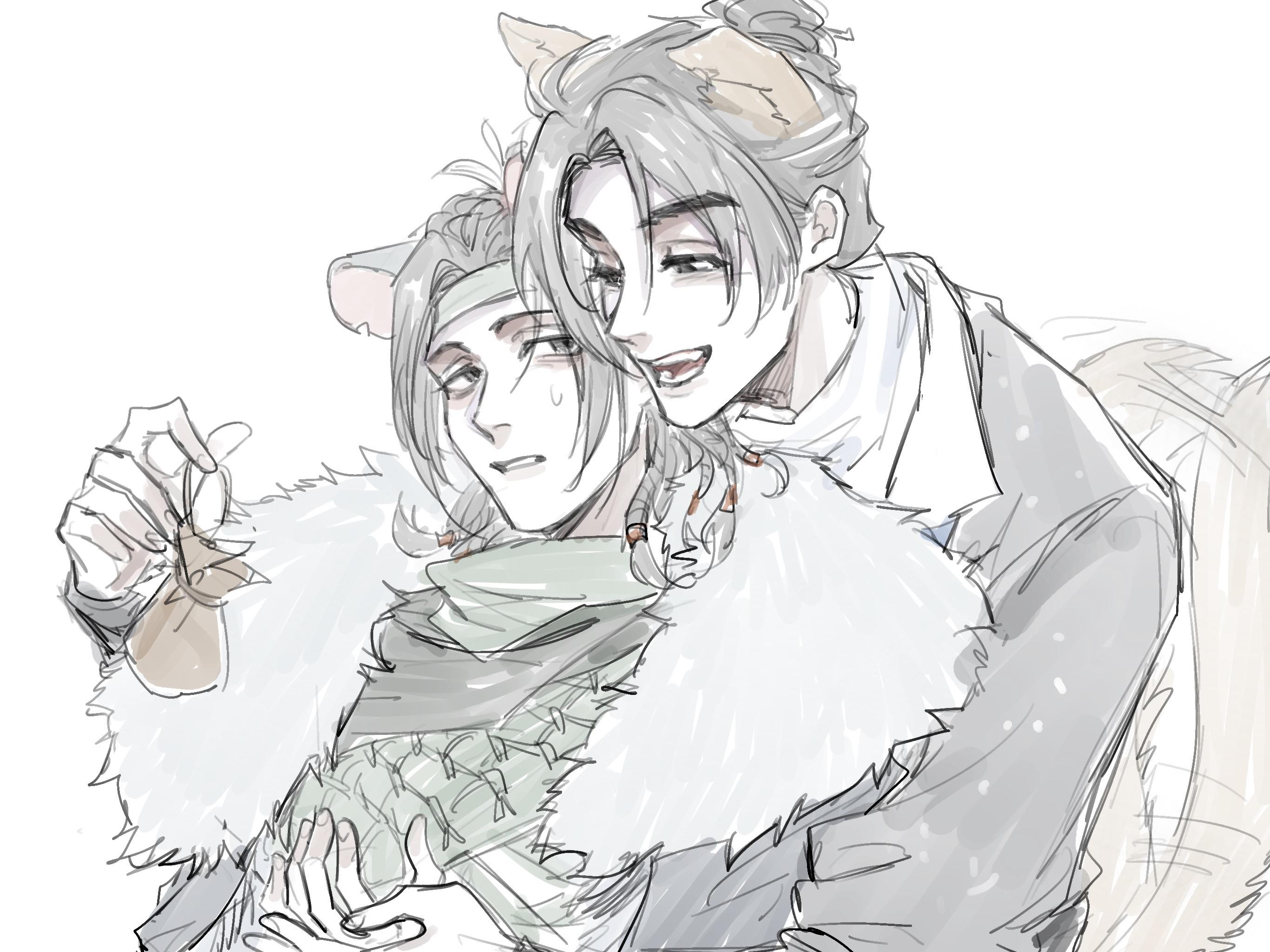 大型犬是这样的。