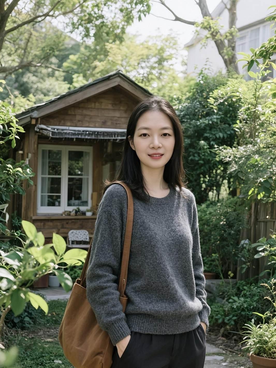 AI日系森系照  随走随拍大自然的美 个性写真 独立的女人最迷人 爱拍照的我