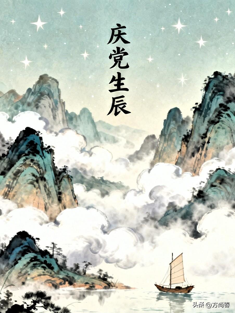 七律/庆党生辰
文/方尚春
烟雨迷濛漏未央，
一舟如叶破天荒。
燎原烽火焚长夜，