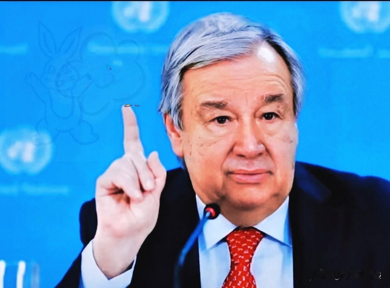 果不其然！
古特雷斯在发布会表示。

古特雷斯：人道救援是人类的底线！
 
联合