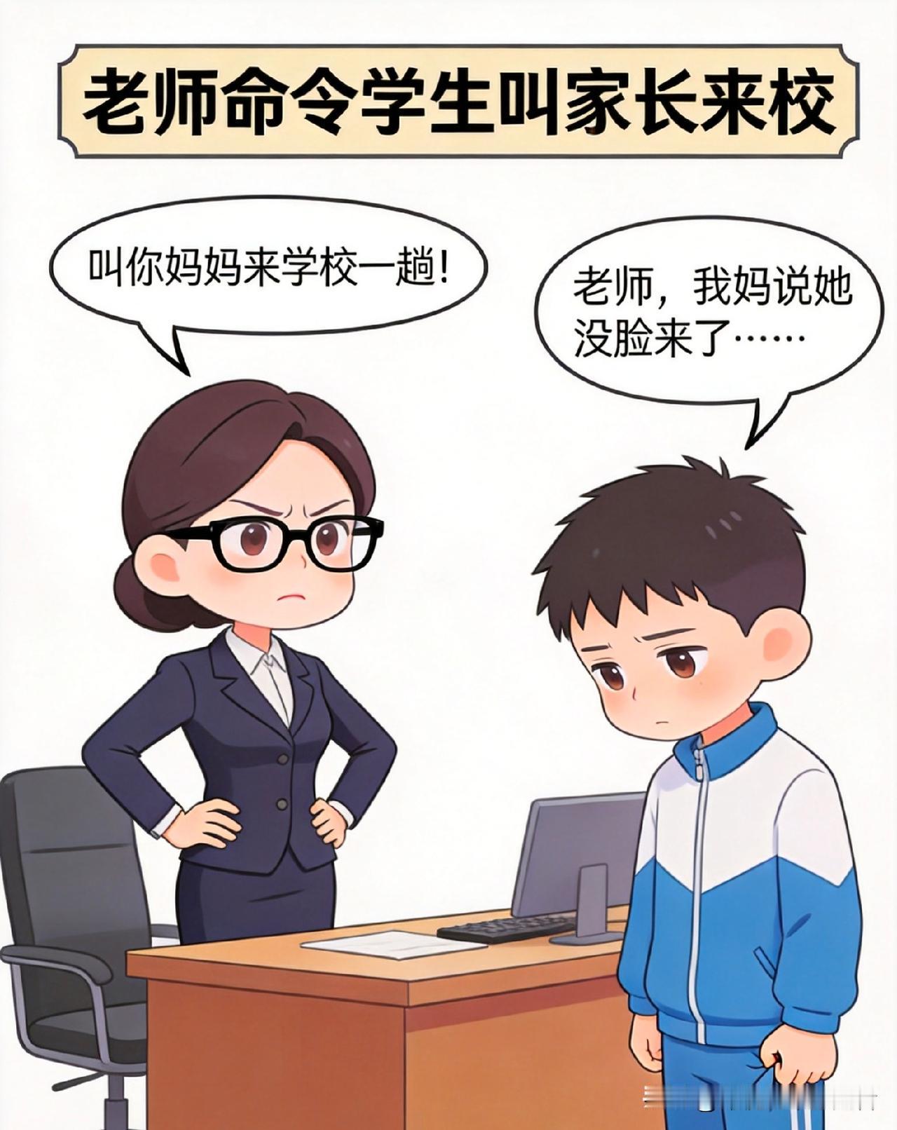趣味漫画：老师：我高血压就是你爸气的！学生：啊？老师：他昨天来道歉还带了降压药。