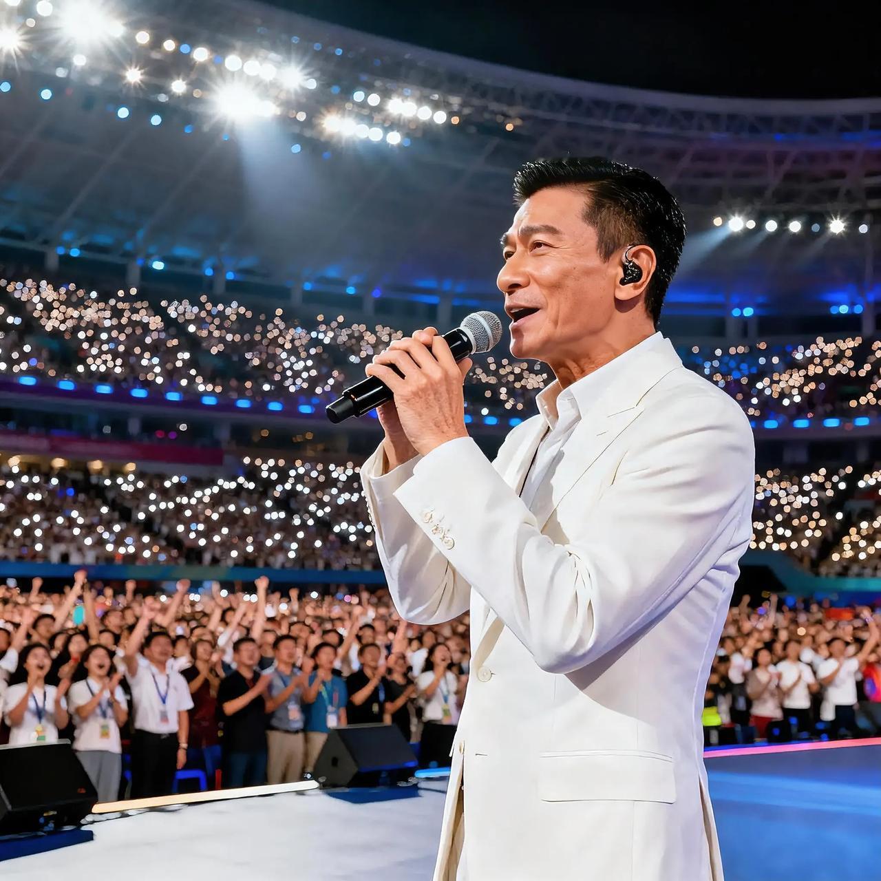 63岁刘德华全运会唱《中国人》，全场大合唱太好哭！
 
家国情怀从不分年龄，经典