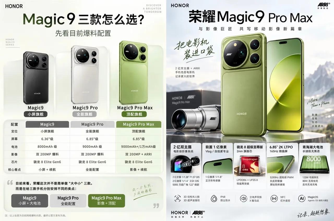 今年荣耀 Magic9 系列，要是预算够，听我一句劝：别纠结，直接上 Magic