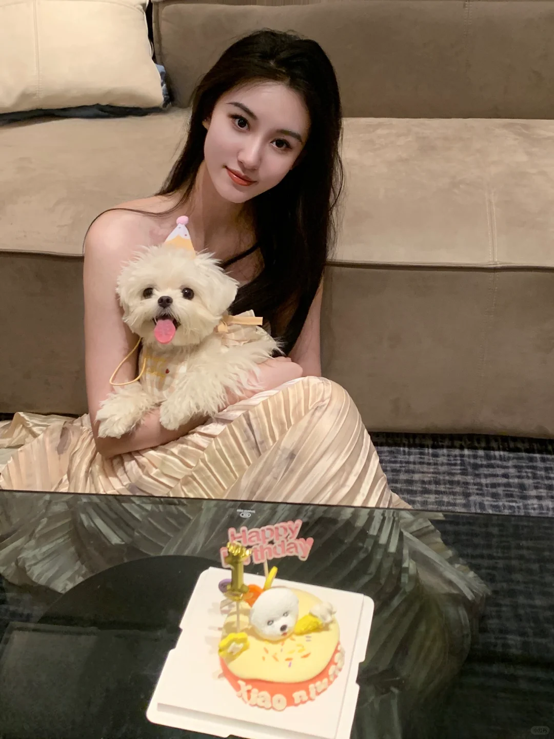 我的小狗一岁啦