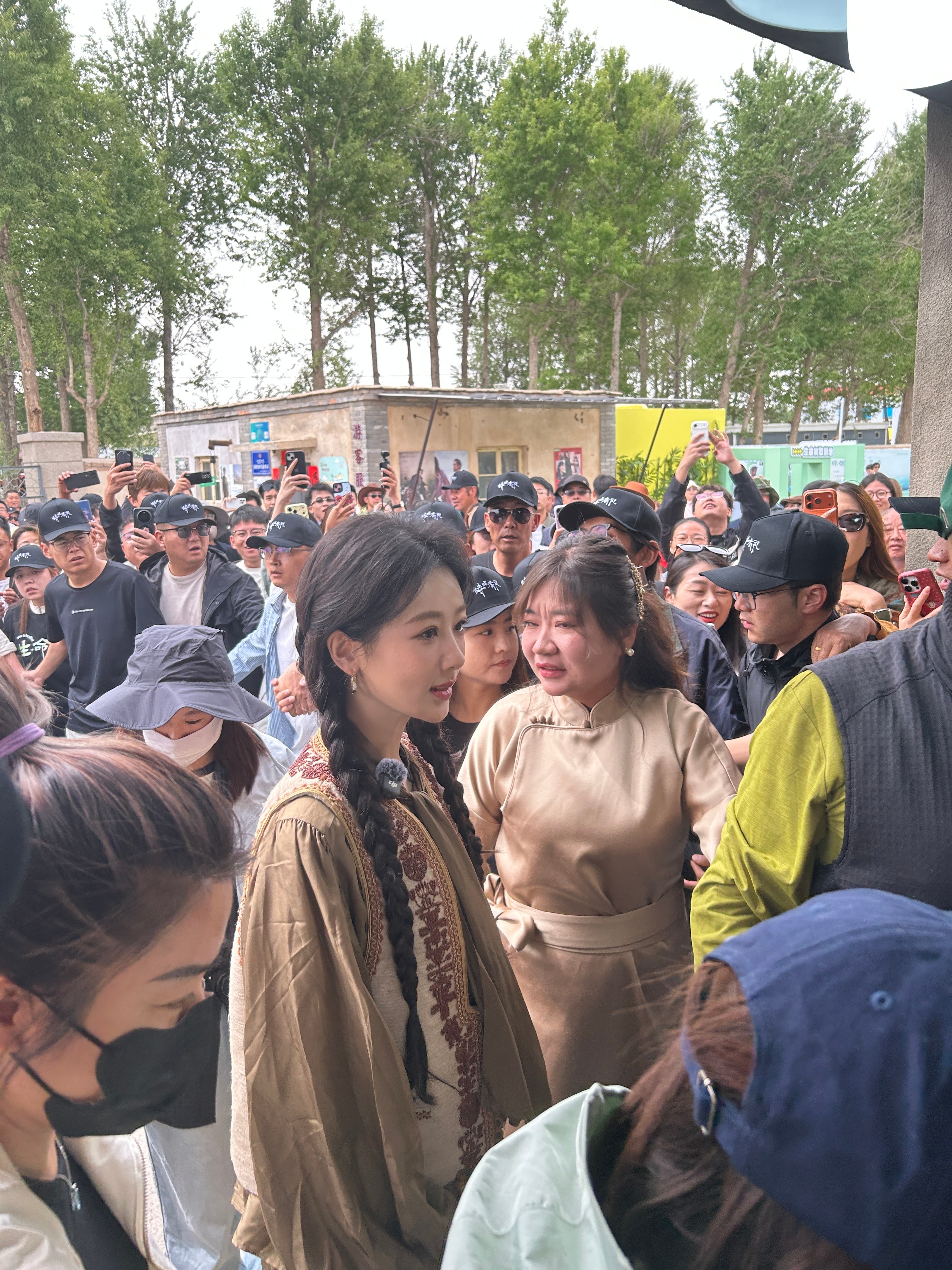 杨紫白菊回家白菊回家一看：人挺多阿！