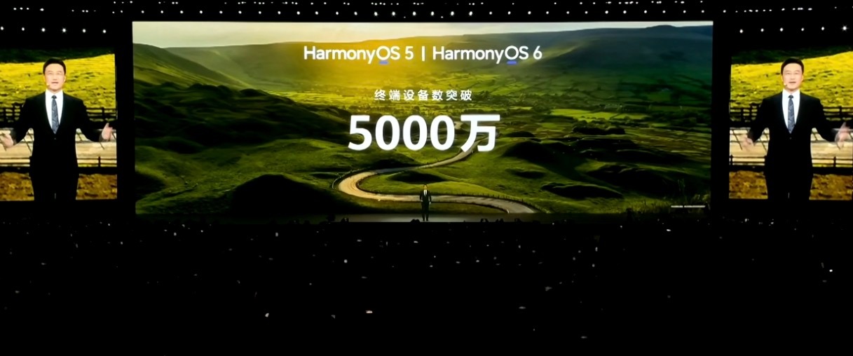 华为春季全场景新品发布会 太恐怖了，5000万部鸿蒙设备
