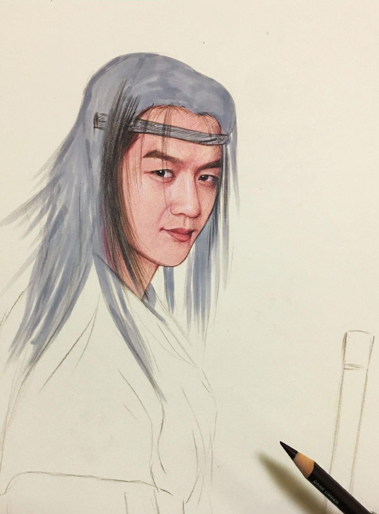 剧照太古老 超级模糊 技术有限 就只能画到这样了😁李亚鹏 手绘 李亚鹏令狐冲 