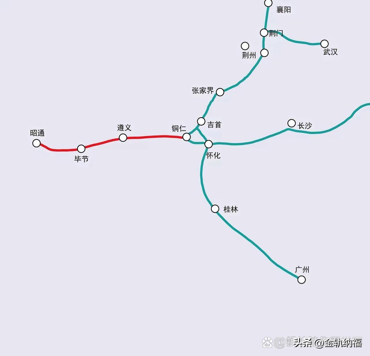 如果昭黔铁路变成昭铜铁路，那就便捷多了。昭铜铁路，可以连接怀化，让铜仁成为了铁路