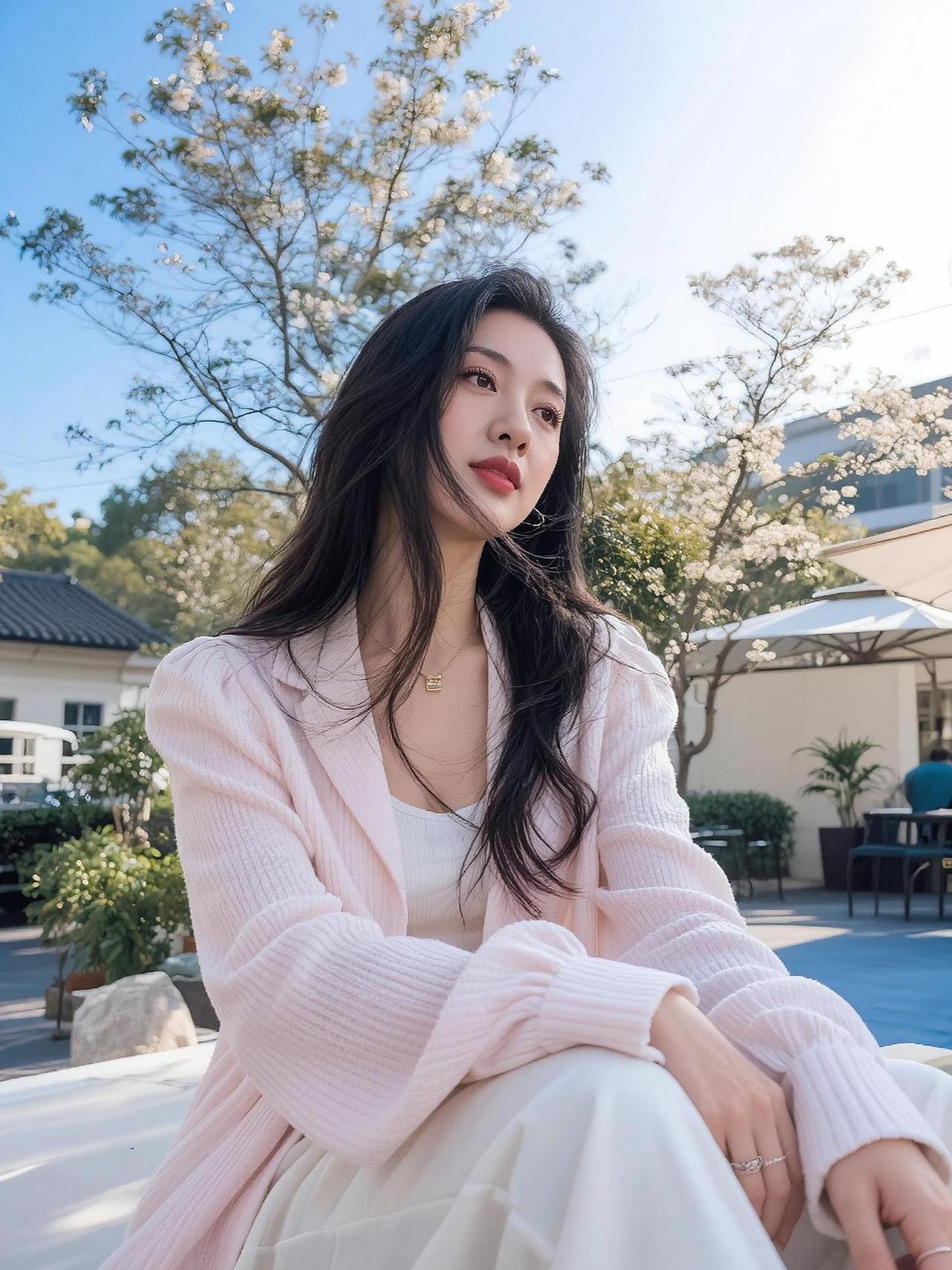 AI浅粉自拍 抖音ai创作 ai写真谁拍谁美 骨相美女图片 婚姻情感