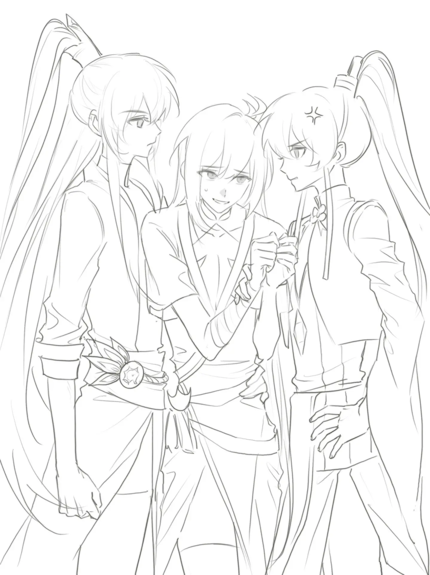 掉到冷坑里了，不知道为什么一边画一边笑