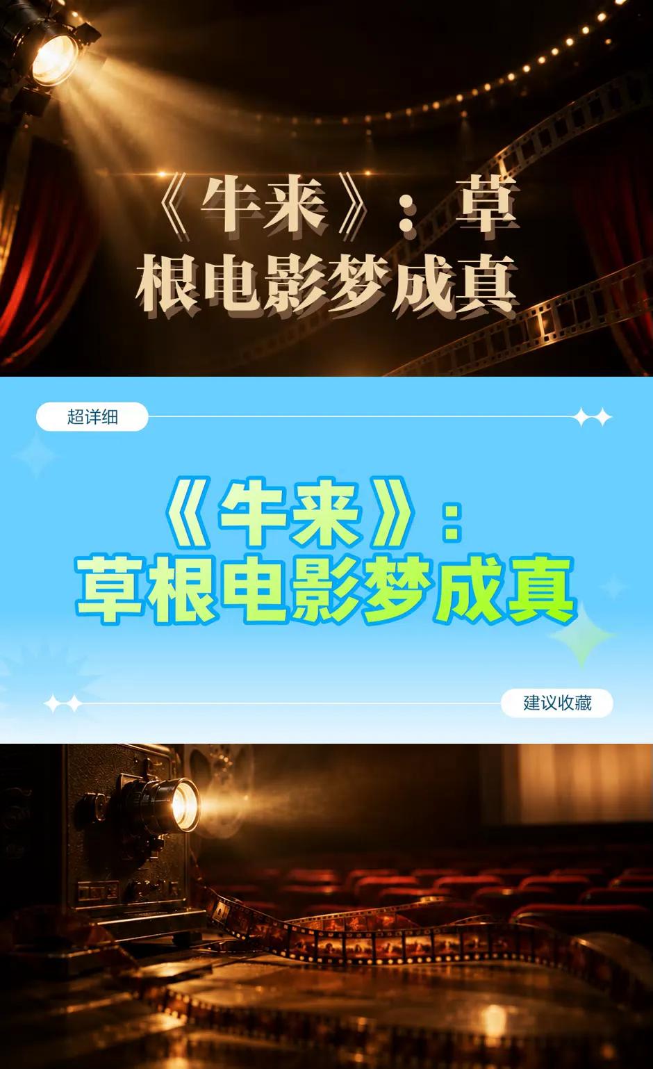 《牛来》给我们的启示不止于影视行业。这个世界从不缺少空想者，稀缺的是敢于躬身入局