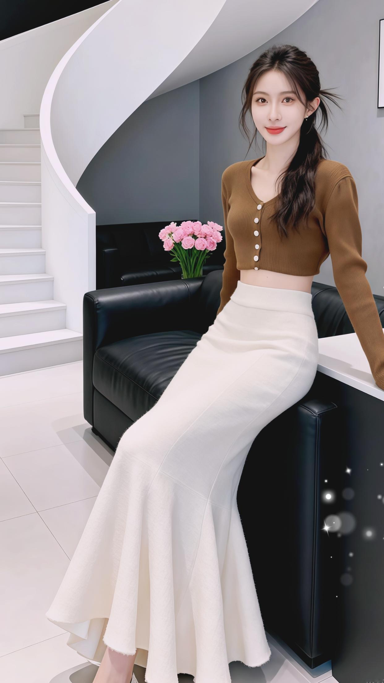 穿搭 高级感 气质女神 鱼尾裙 包臀