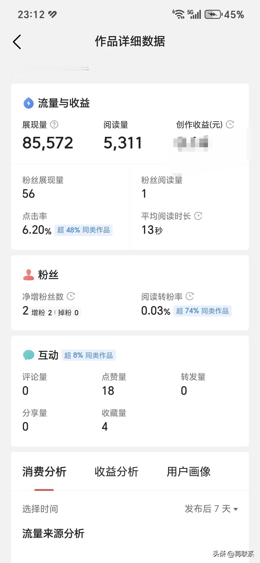 大家来猜猜这两篇微头条收益多少钱？欢迎评论区留言