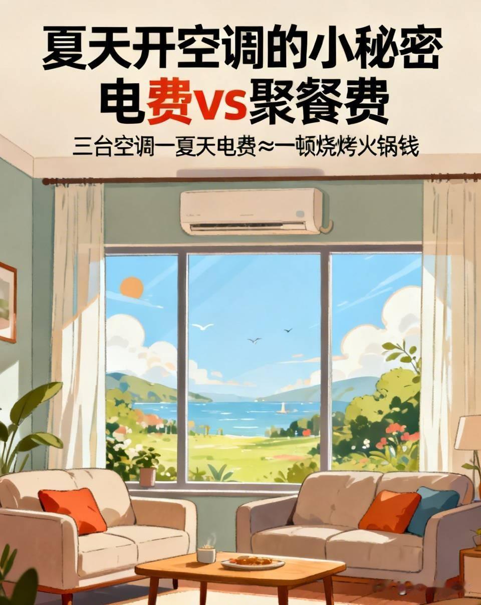 为啥很多人夏天开空调特别抠？算完账瞬间想开了
 
一到三伏天就发现一个奇怪现象，