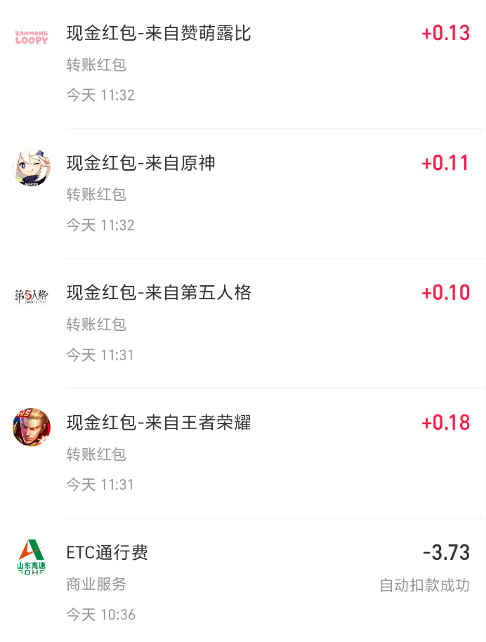 也是恰上原神、第五人格和王者荣耀的饭了，恭喜我！ 