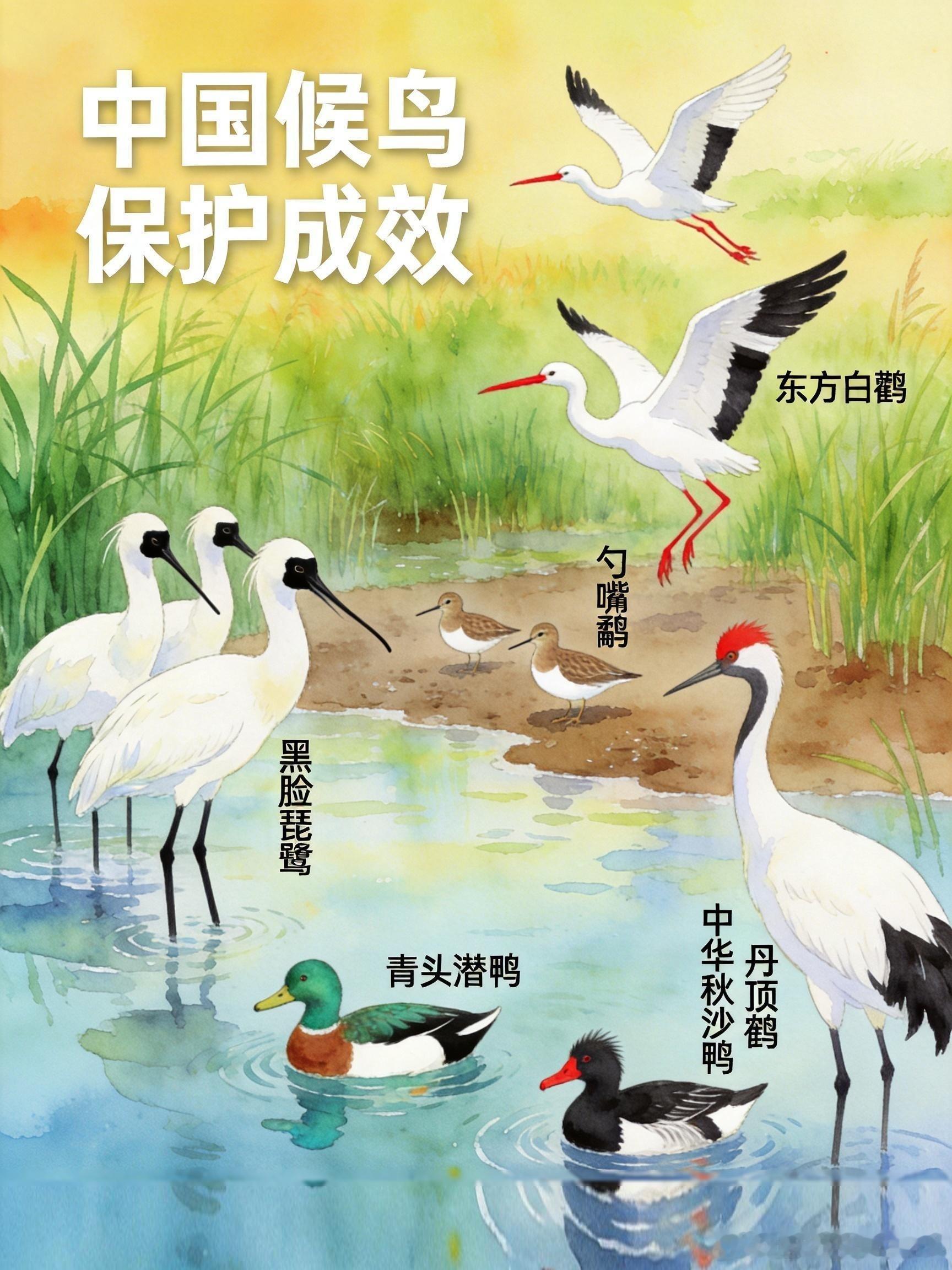 【13省共筑候鸟空中生命走廊 数千万候鸟有“服务区”了！🕊️】2026年5月1