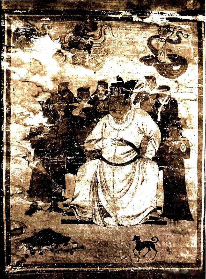 西夏国王像被盗掘回俄国后遗失现只剩照片————————历史讲解员王汉周 