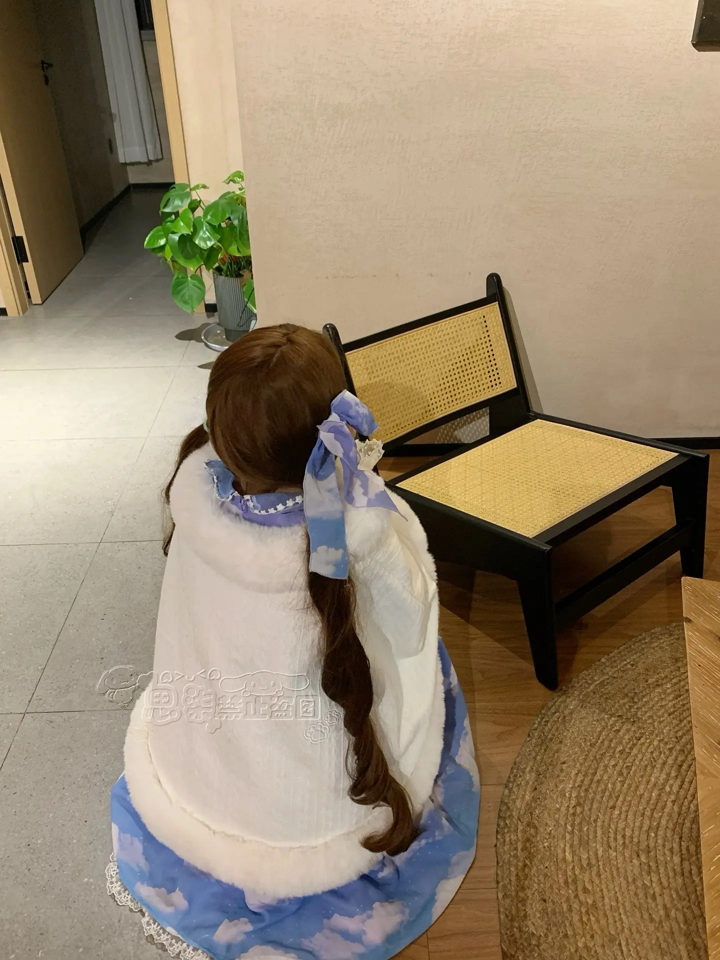 “遇见你就像兔子的世界，下起了萝卜雨”