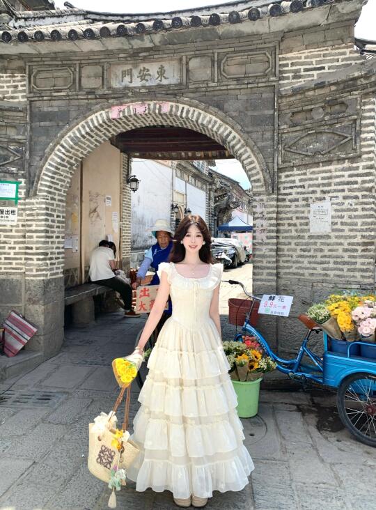 🌼温柔到犯规！这条蛋糕裙是仙女本仙吧~