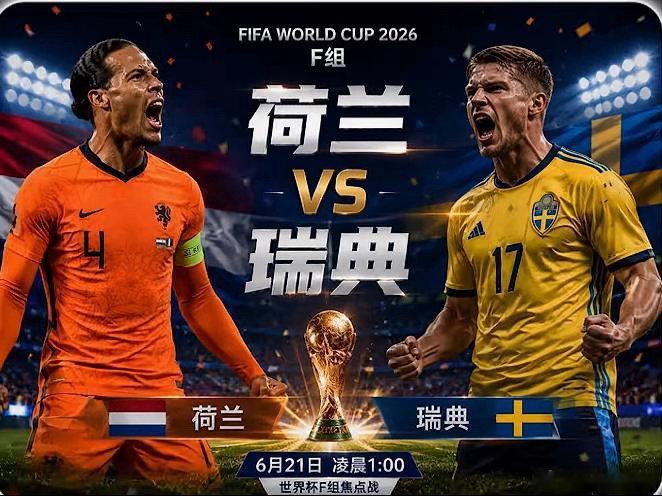 世界杯：荷兰 VS 瑞典 比赛时间：01:00方向：让胜，比分2-0 2-1 3