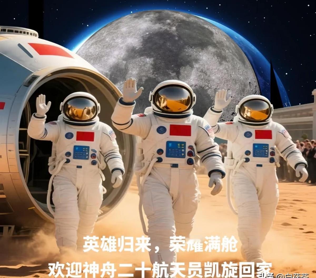 神舟二十号回来了！
三名航天员平安落地，这不只是回家，更是中国航天的又一里程碑。