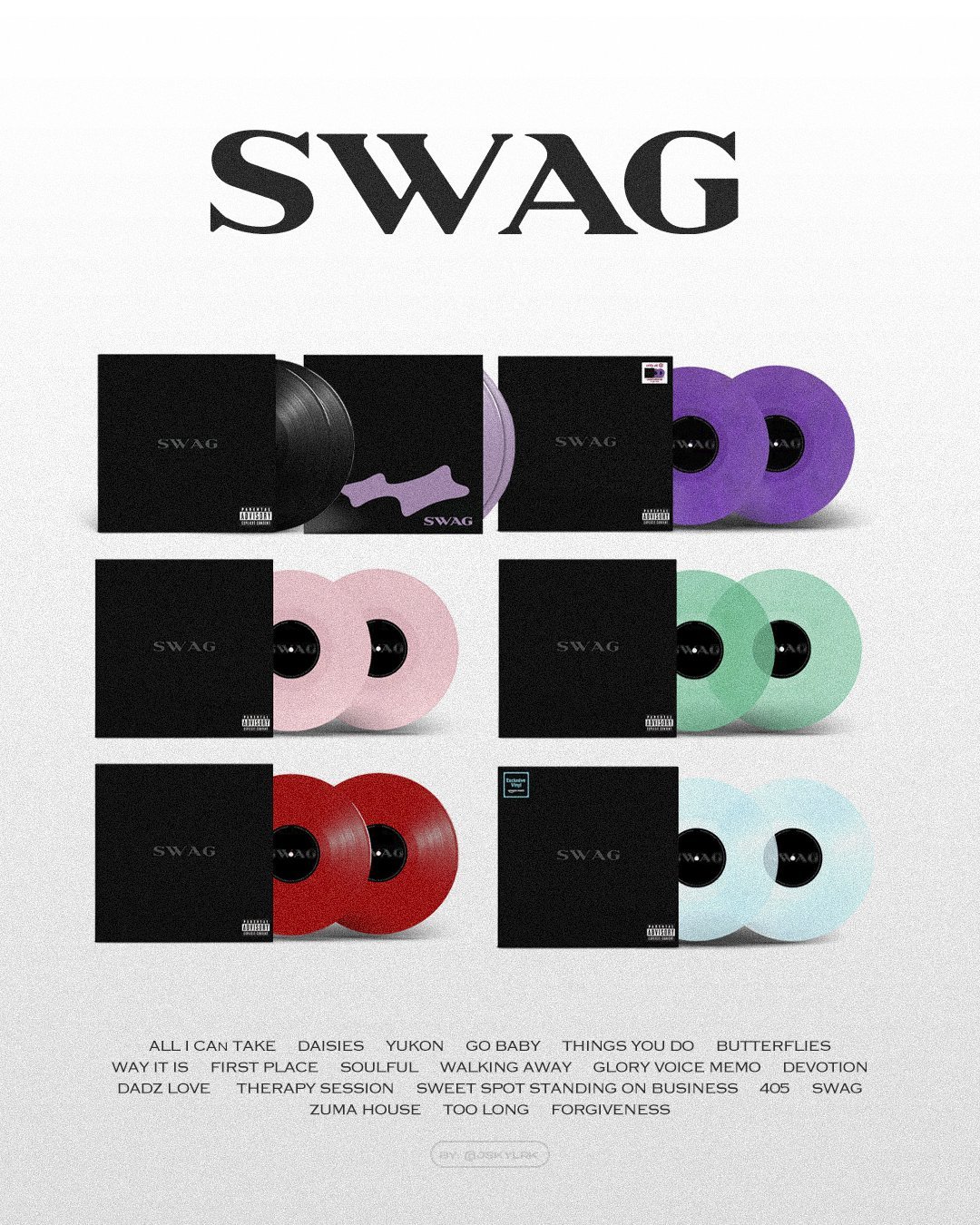 【💽】SWAG 目前发售过的所有彩胶/黑胶版本，大家最喜欢哪一个本人投一个SK