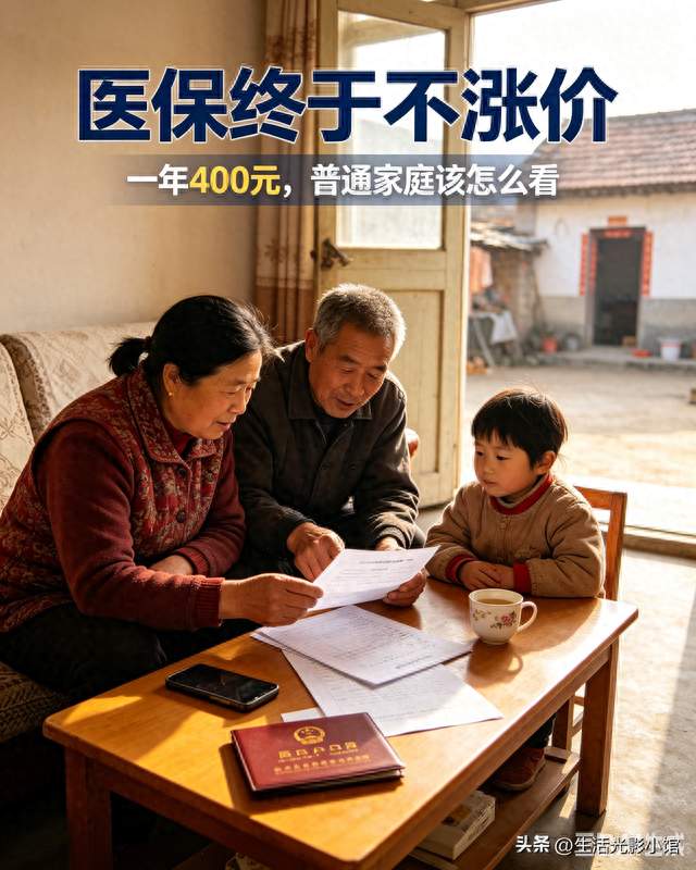 医保终于不涨价！一年400元，很多家庭开始犹豫，现实难题怎么解