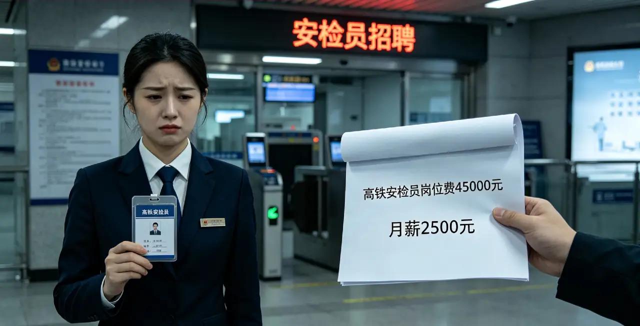 疯了！花4万5买高铁安检员，月薪仅2500！12人被骗30万
 
花钱上班，越上