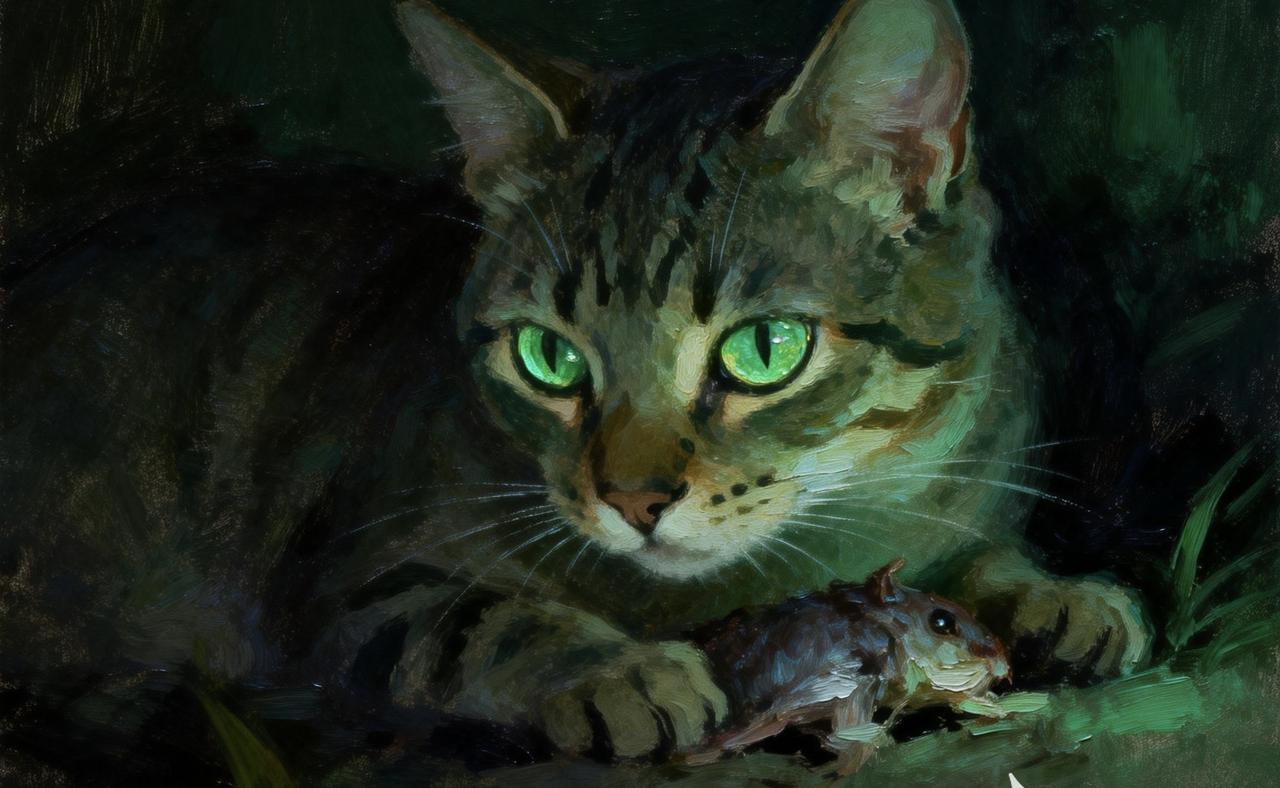 猫的眼睛为何会发光？
猫的瞳孔可随光线强弱改变大小：强光下缩成细线，黑暗中放大成